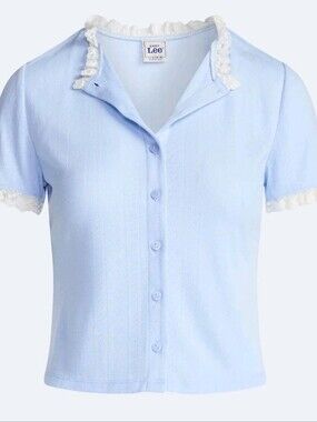 Kacey Lee Women's Pointelle Ruffle Sleep Cardigan,